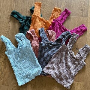 STEAL! Free people/VICI. 7 Knit Tanks! 3 free people/4 VICI tanks. All size s/m